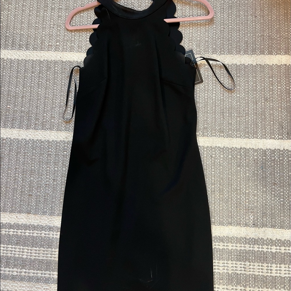 Black scalloped dress